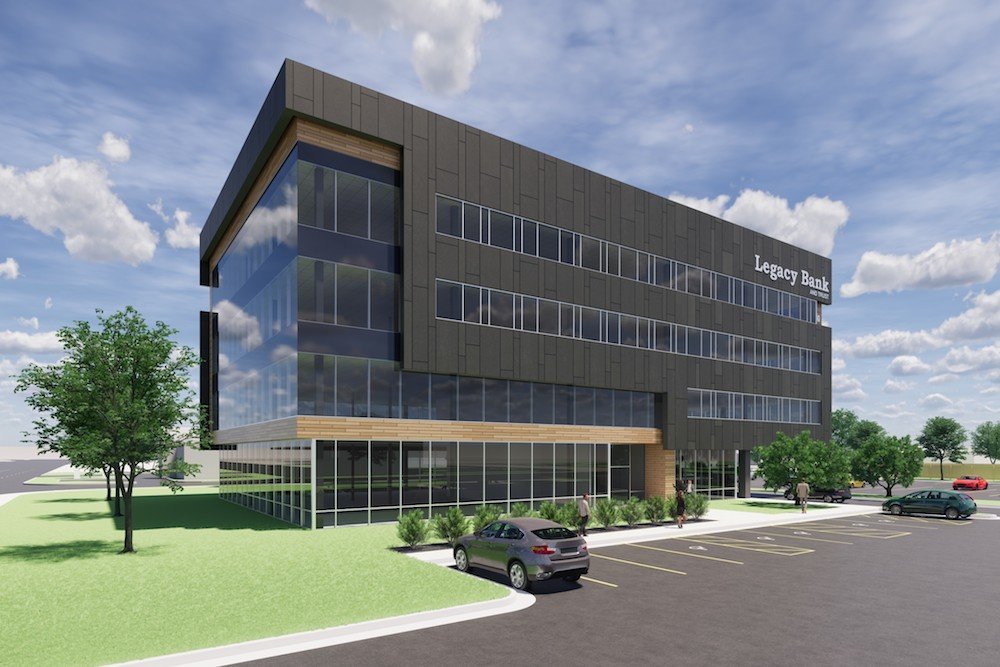 Legacy Bank & Trust Co. plans to open a new 40,000-square-foot corporate headquarters at 3250 E. Sunshine St. by summer 2021.